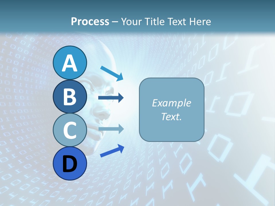 Human Robotic Number PowerPoint Template