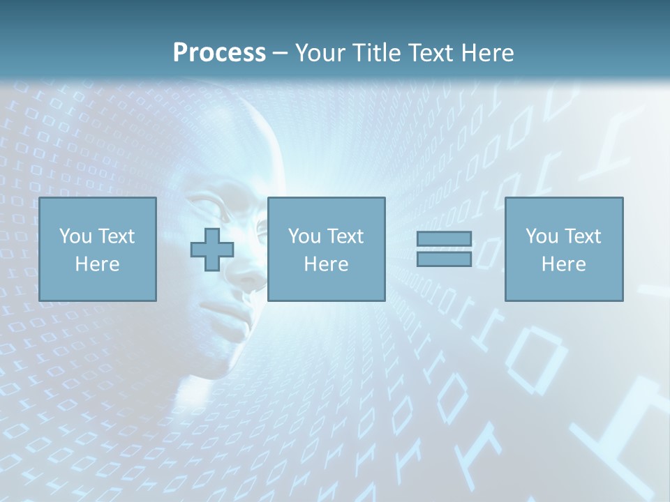 Human Robotic Number PowerPoint Template