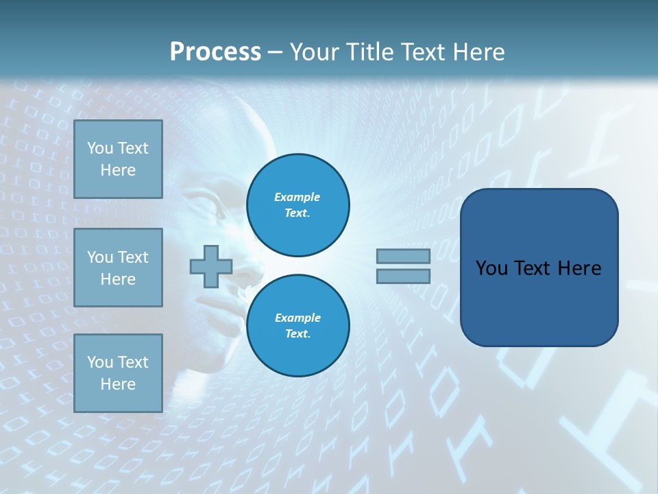 Human Robotic Number PowerPoint Template