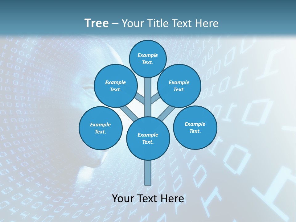 Human Robotic Number PowerPoint Template