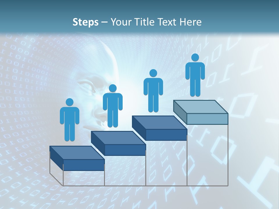 Human Robotic Number PowerPoint Template