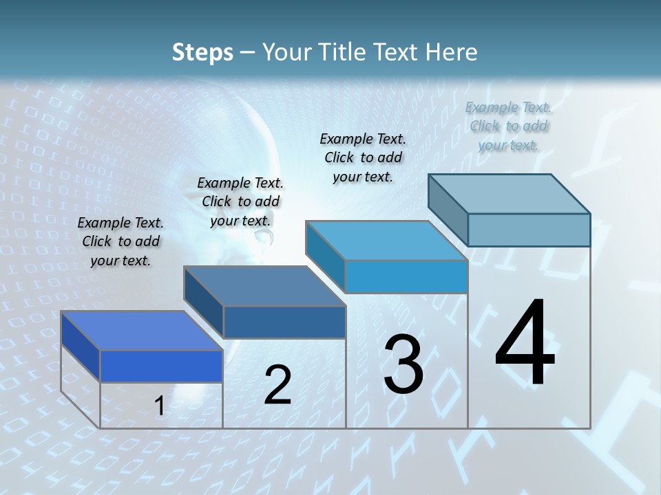 Human Robotic Number PowerPoint Template