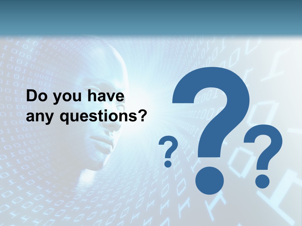 Human Robotic Number PowerPoint Template