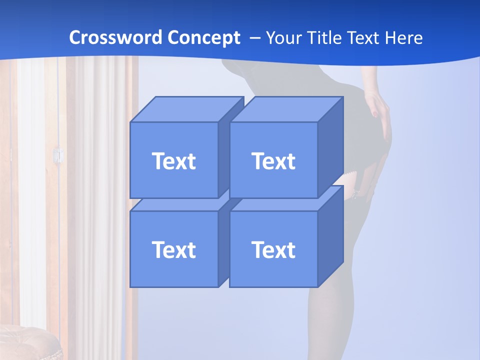 Retro Styled Hair Sensual PowerPoint Template