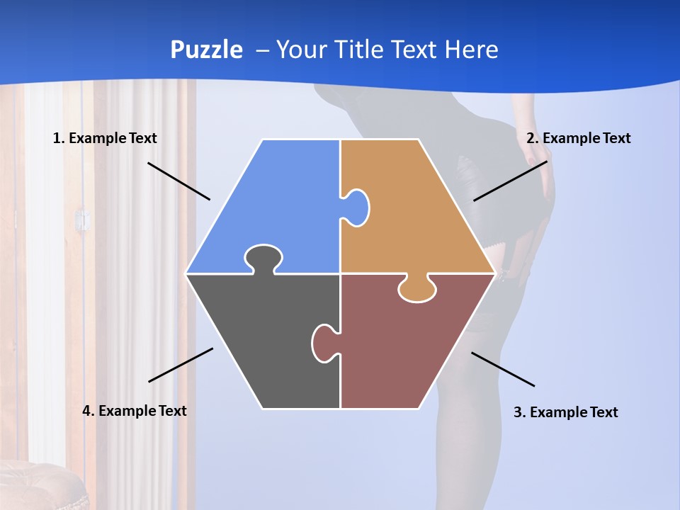 Retro Styled Hair Sensual PowerPoint Template