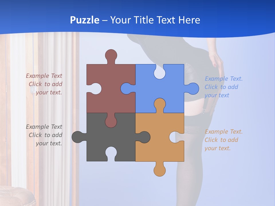 Retro Styled Hair Sensual PowerPoint Template