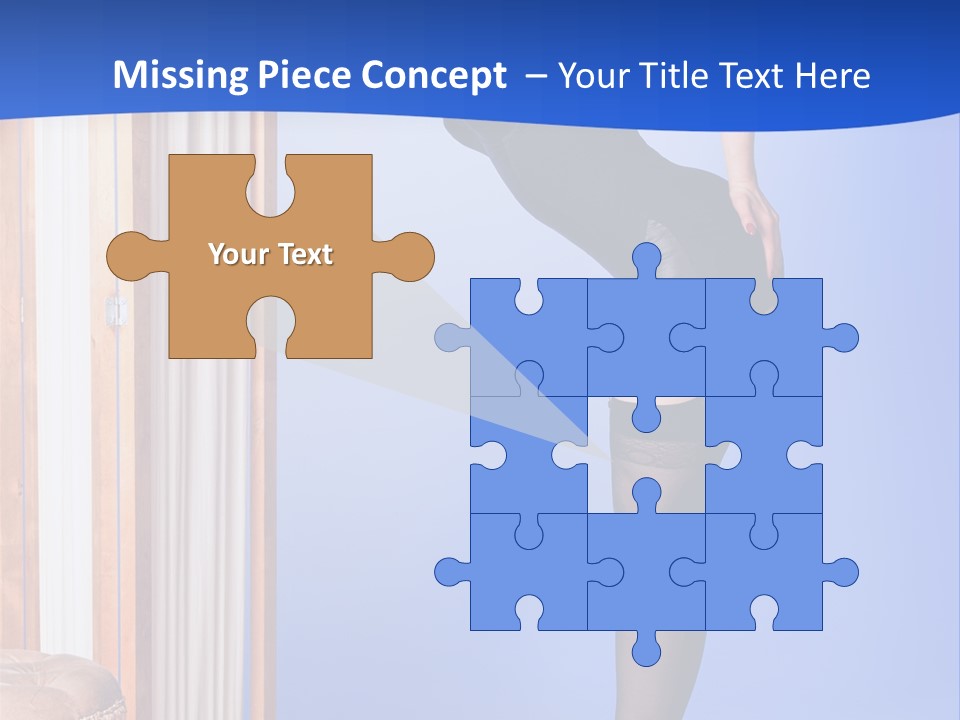 Retro Styled Hair Sensual PowerPoint Template