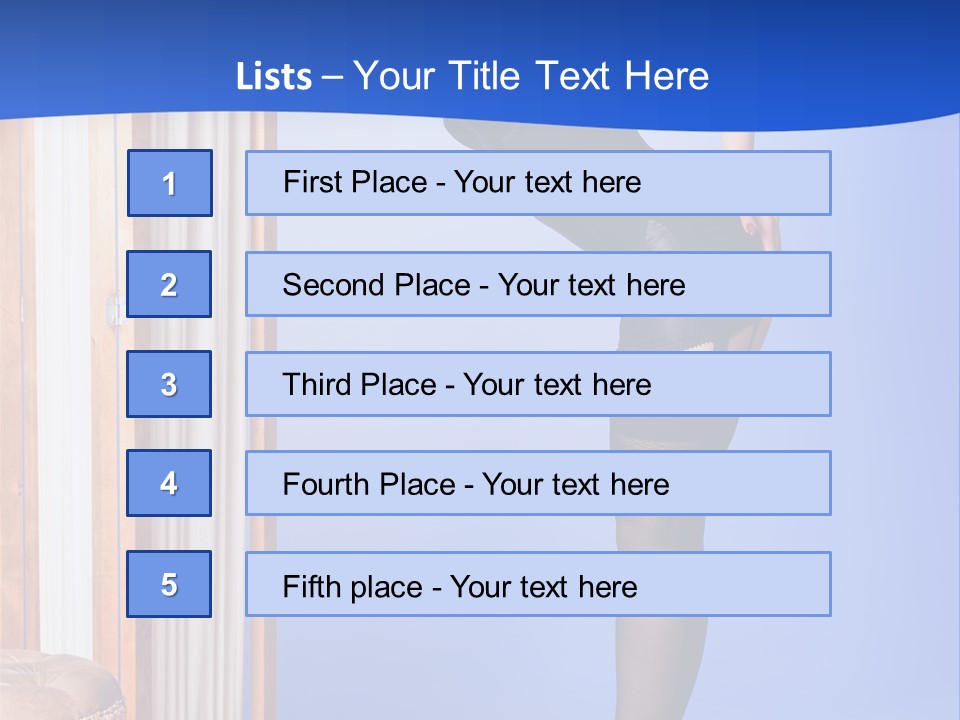 Retro Styled Hair Sensual PowerPoint Template