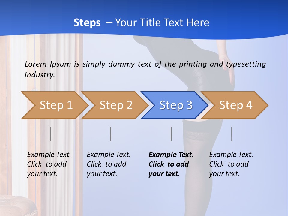 Retro Styled Hair Sensual PowerPoint Template