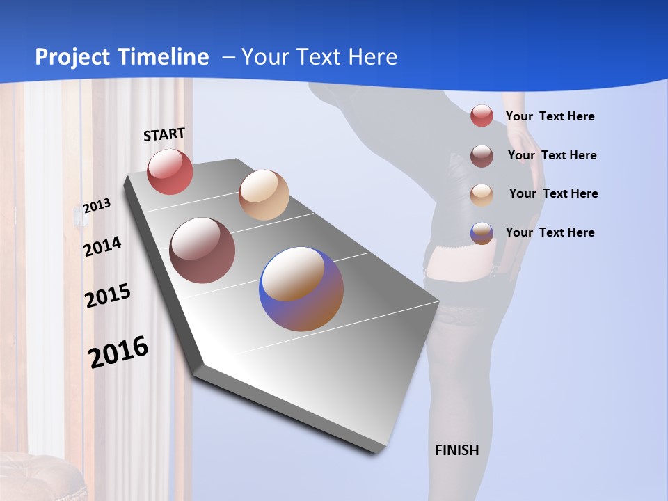 Retro Styled Hair Sensual PowerPoint Template