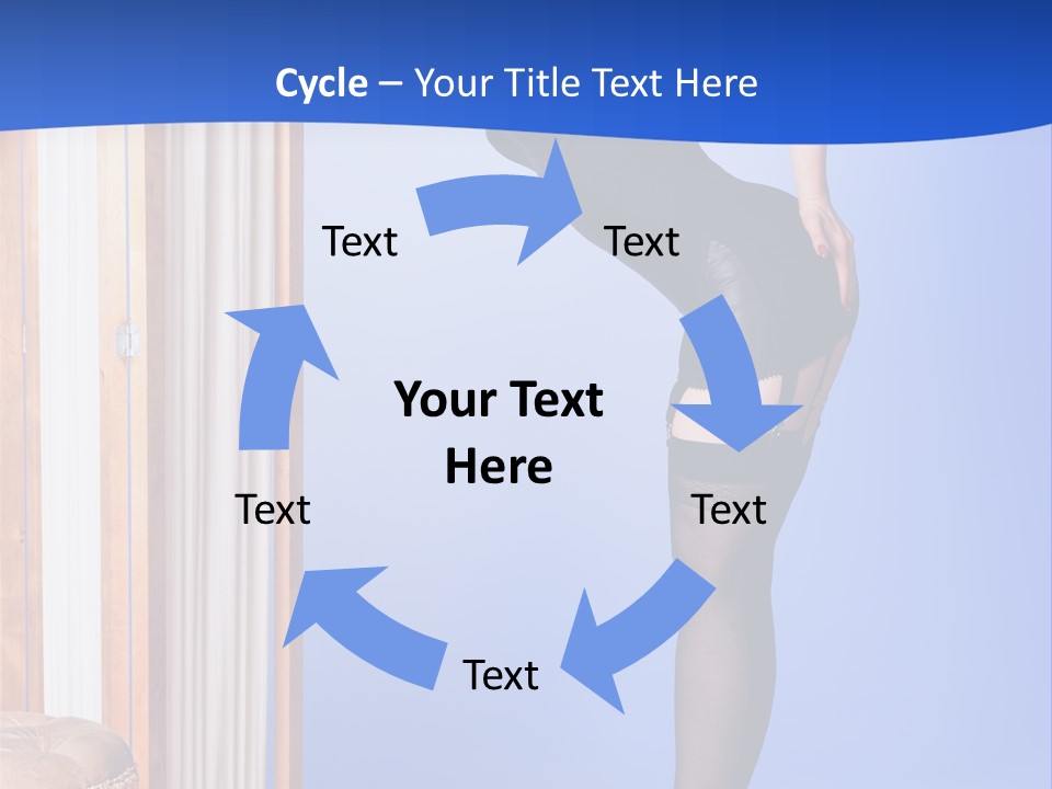 Retro Styled Hair Sensual PowerPoint Template
