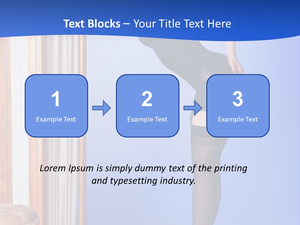 Retro Styled Hair Sensual PowerPoint Template