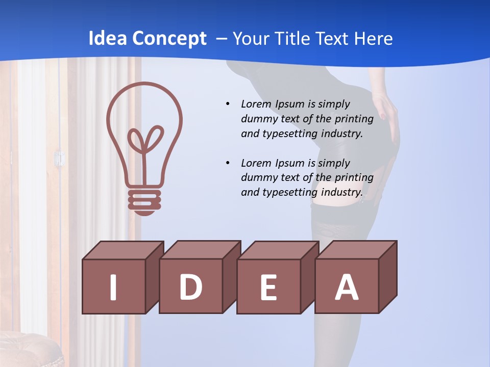 Retro Styled Hair Sensual PowerPoint Template