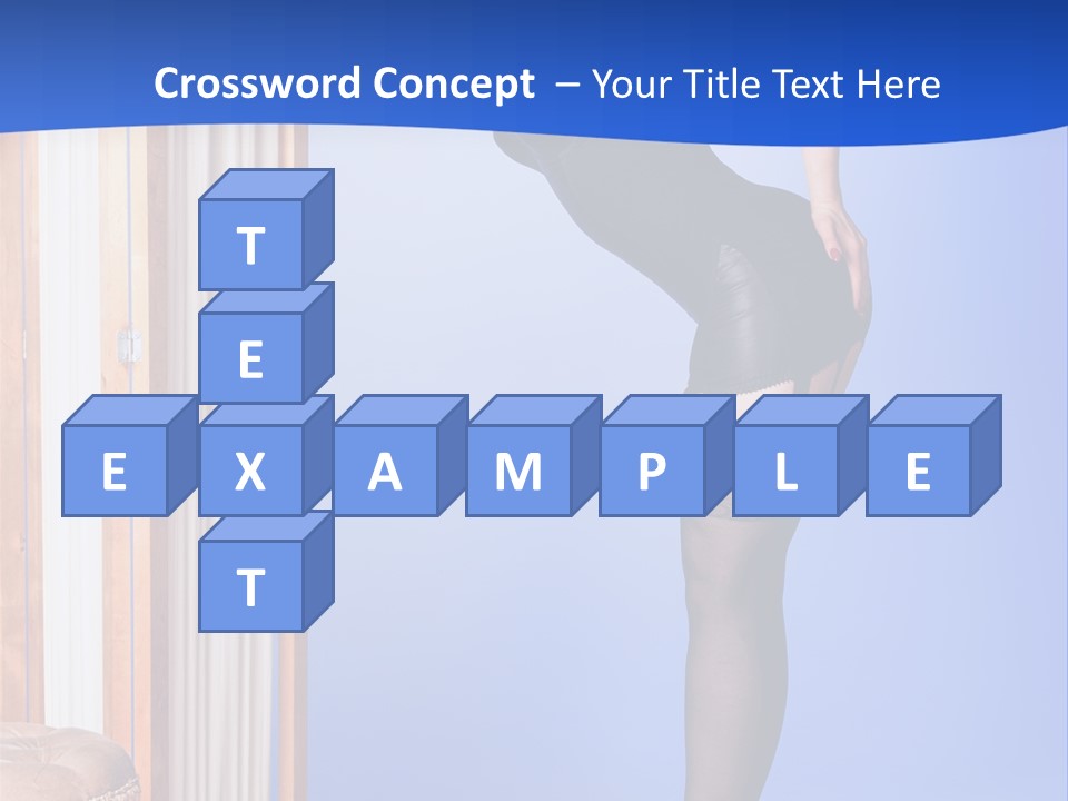 Retro Styled Hair Sensual PowerPoint Template