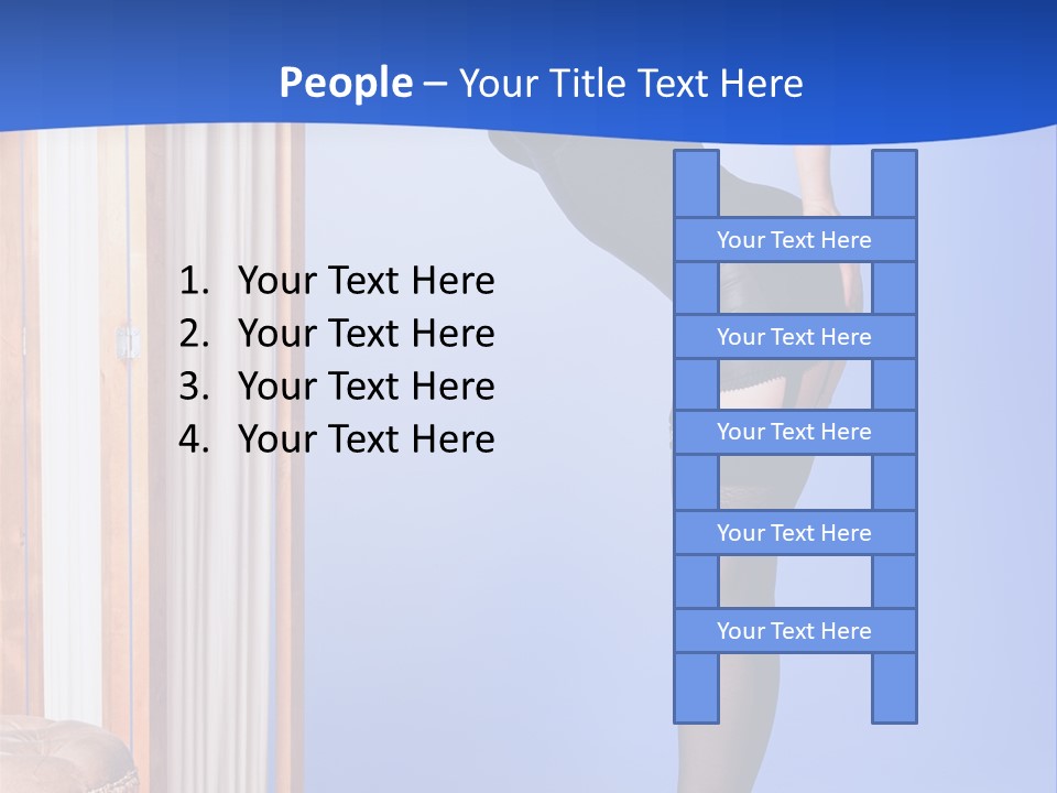 Retro Styled Hair Sensual PowerPoint Template
