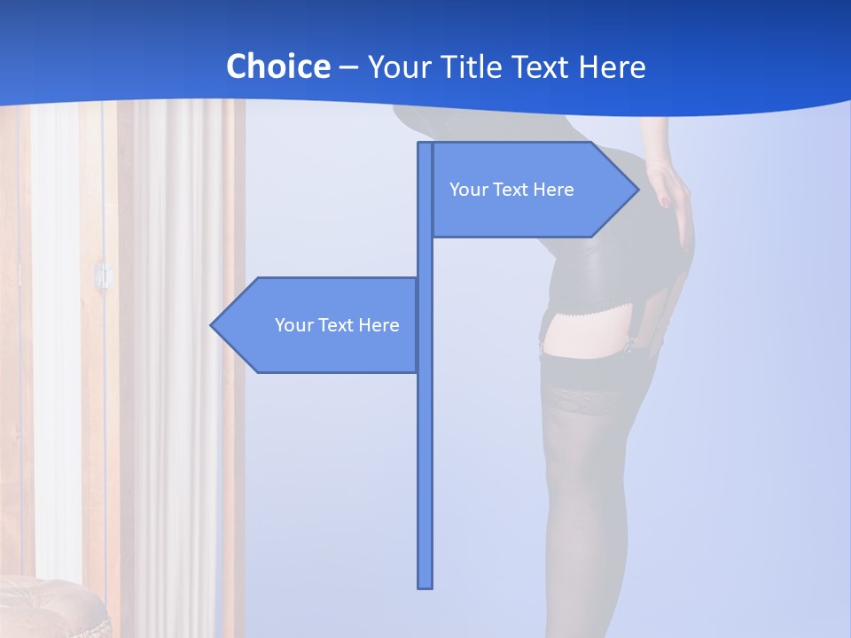 Retro Styled Hair Sensual PowerPoint Template