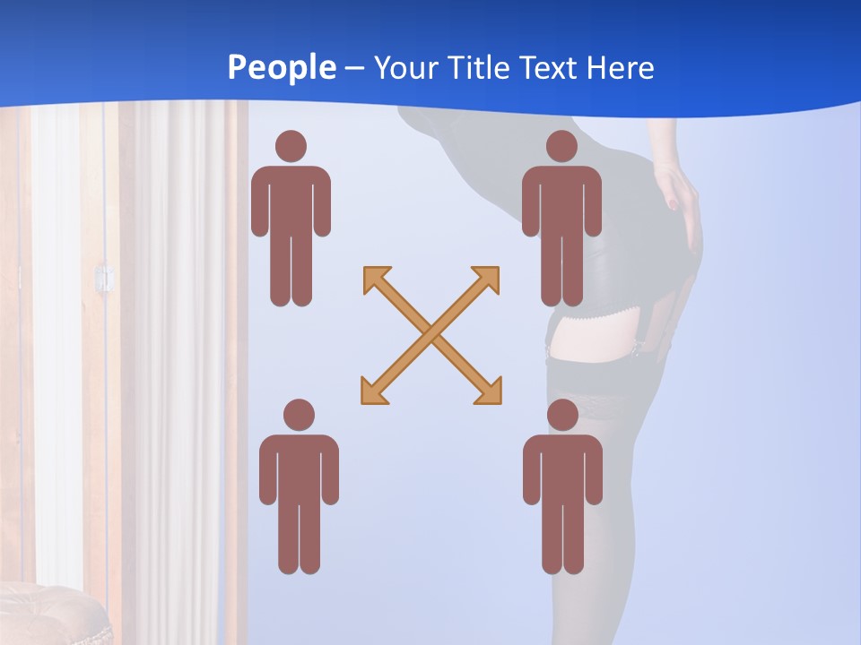 Retro Styled Hair Sensual PowerPoint Template