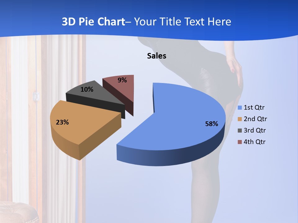 Retro Styled Hair Sensual PowerPoint Template
