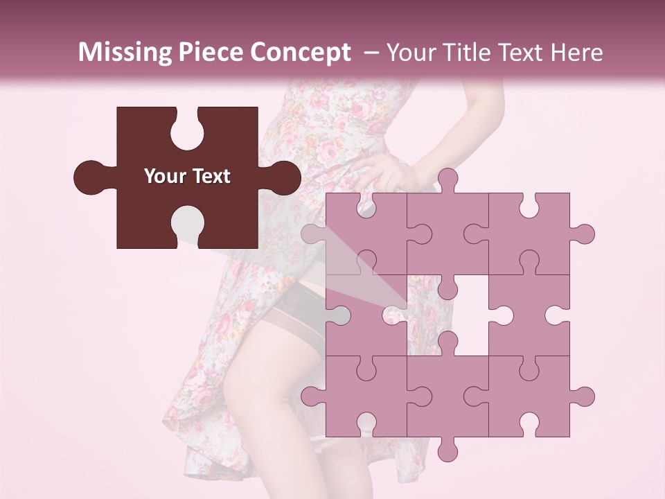 Radio Gorgeous Brunette PowerPoint Template