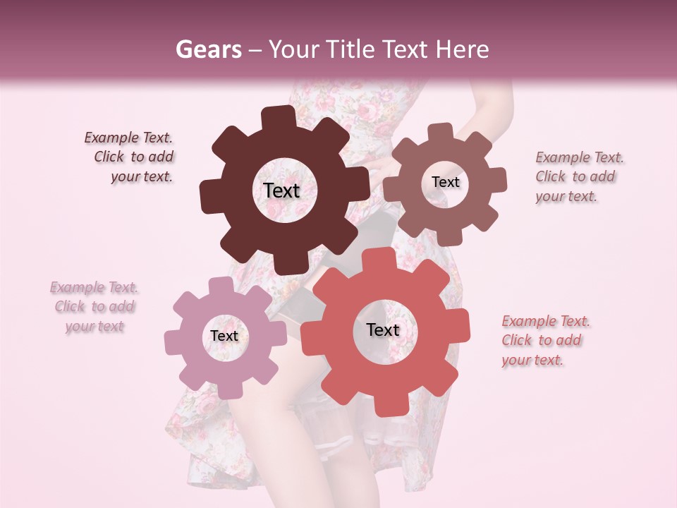 Radio Gorgeous Brunette PowerPoint Template