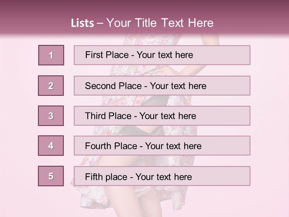 Radio Gorgeous Brunette PowerPoint Template