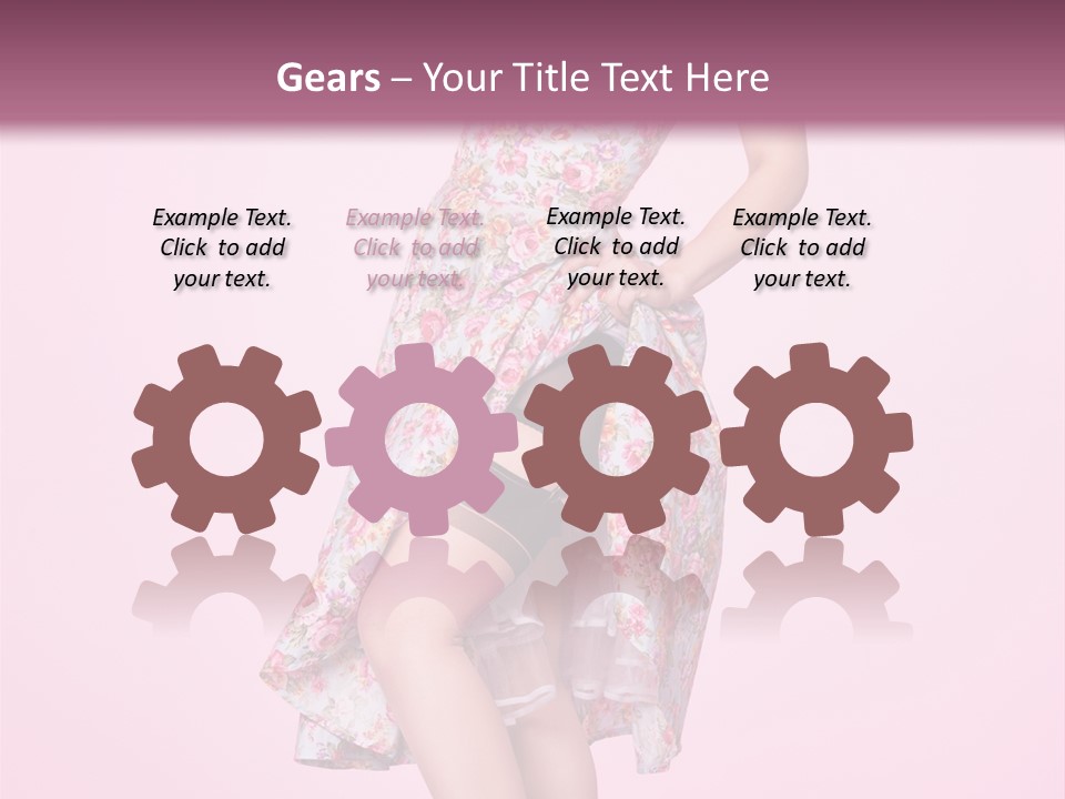 Radio Gorgeous Brunette PowerPoint Template