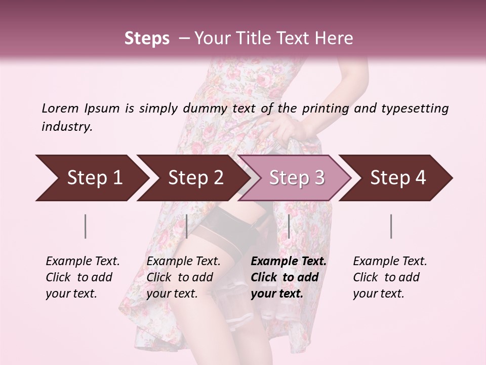 Radio Gorgeous Brunette PowerPoint Template