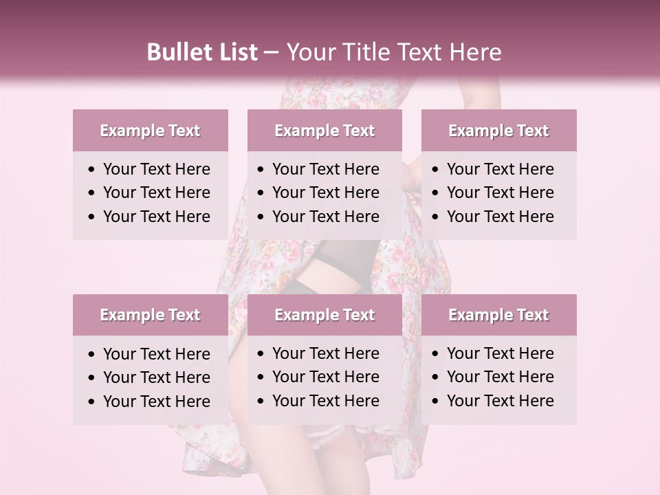 Radio Gorgeous Brunette PowerPoint Template