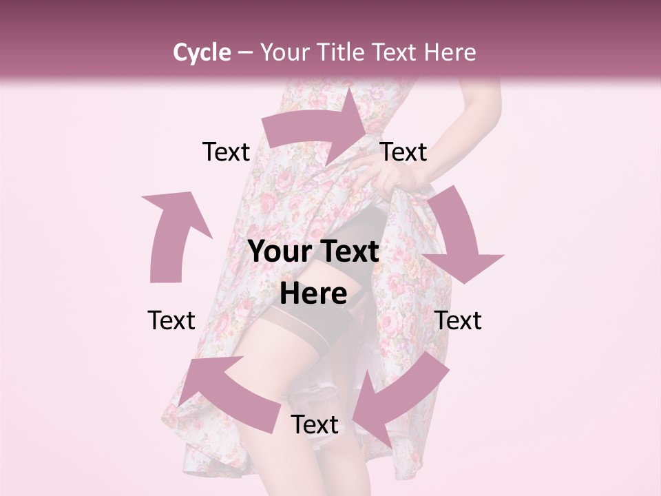 Radio Gorgeous Brunette PowerPoint Template