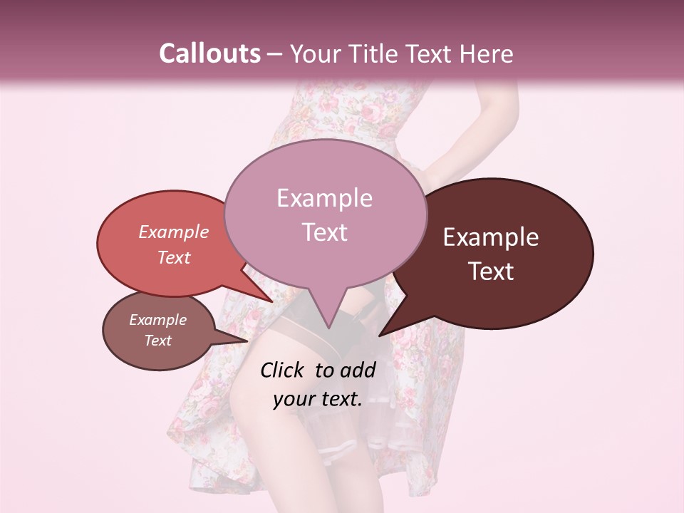 Radio Gorgeous Brunette PowerPoint Template