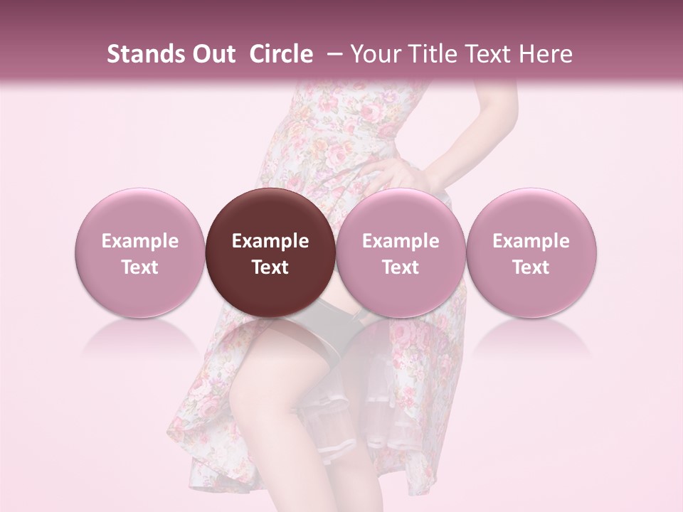 Radio Gorgeous Brunette PowerPoint Template