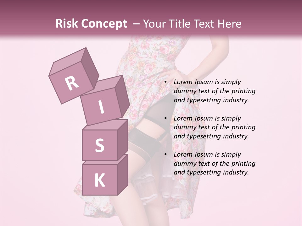 Radio Gorgeous Brunette PowerPoint Template