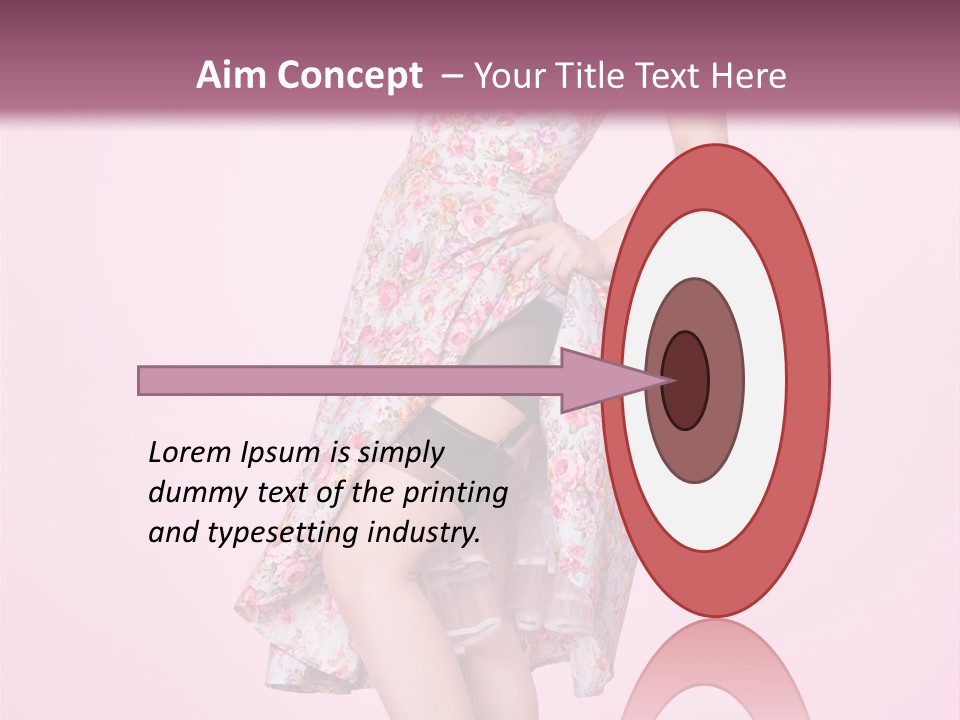 Radio Gorgeous Brunette PowerPoint Template