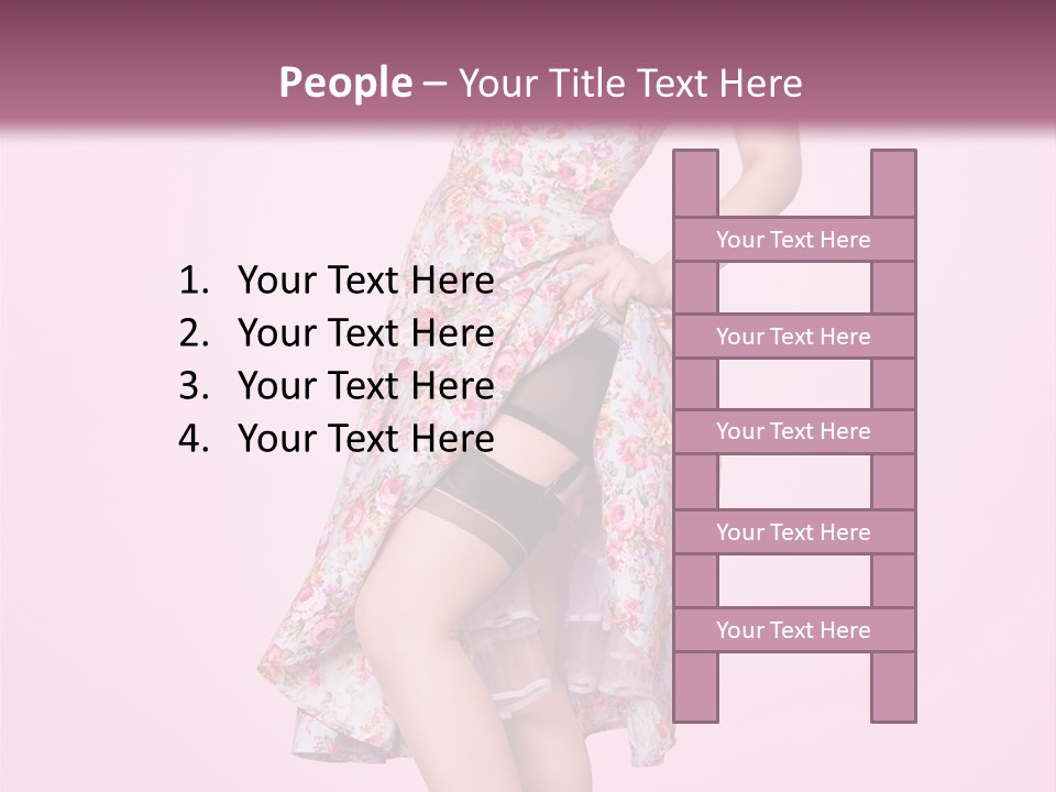 Radio Gorgeous Brunette PowerPoint Template