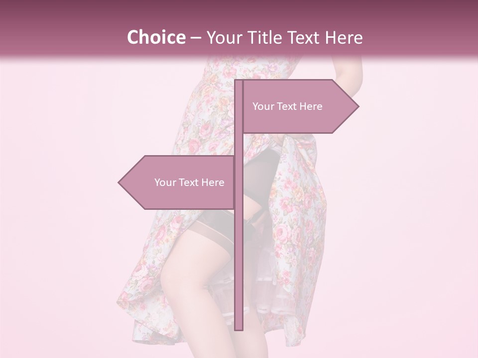 Radio Gorgeous Brunette PowerPoint Template