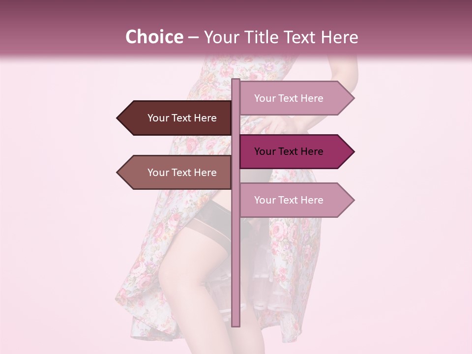 Radio Gorgeous Brunette PowerPoint Template