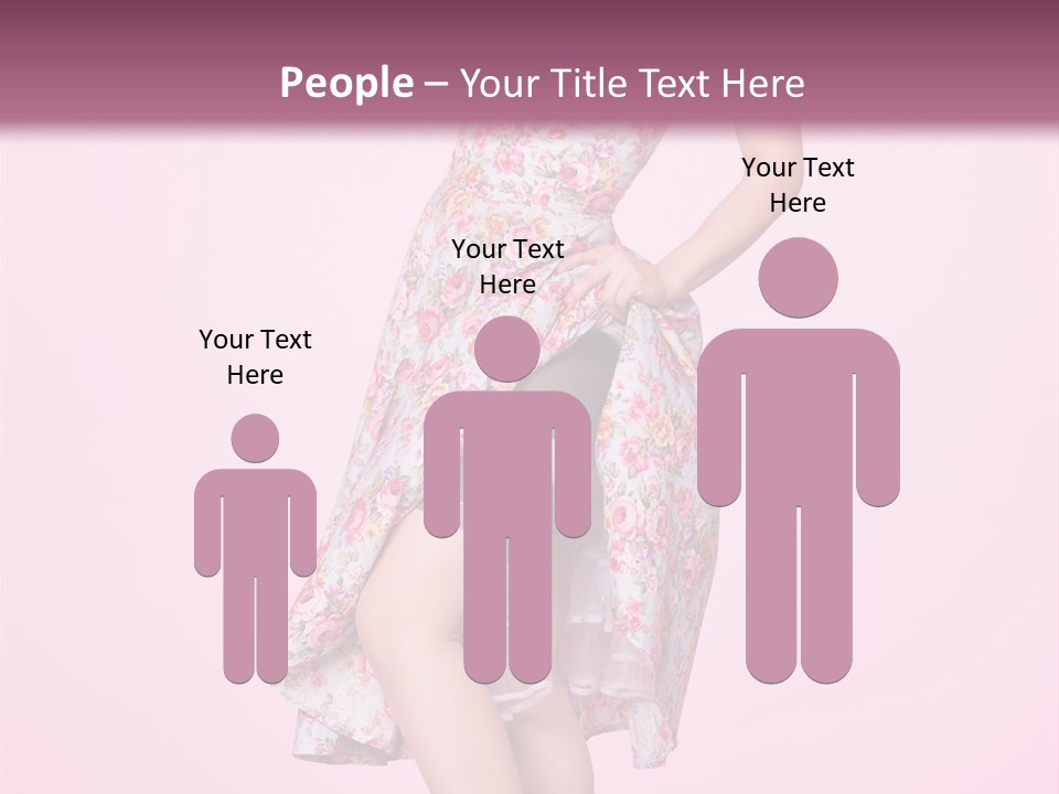 Radio Gorgeous Brunette PowerPoint Template