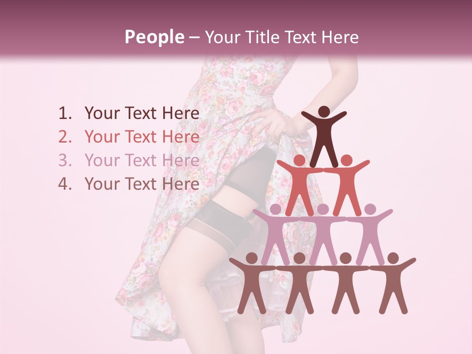 Radio Gorgeous Brunette PowerPoint Template