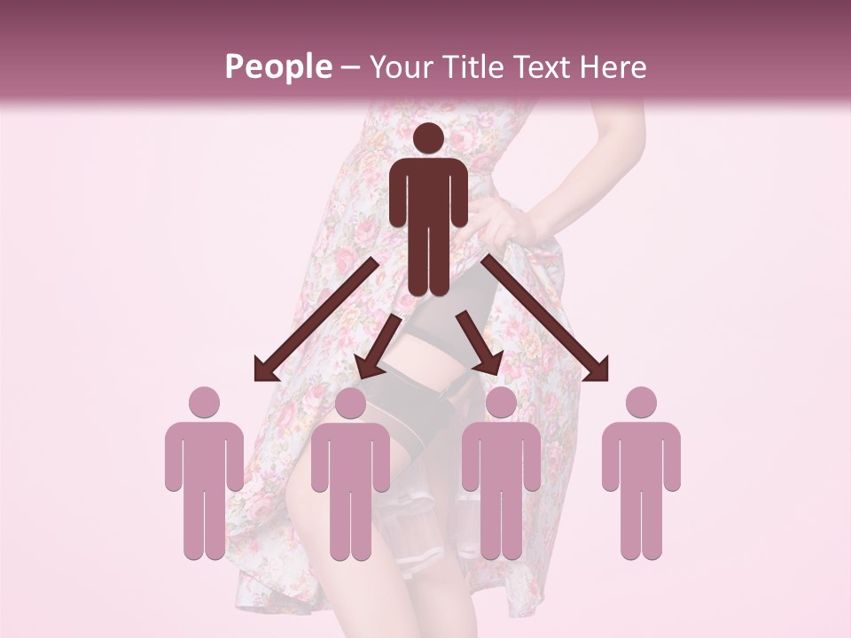 Radio Gorgeous Brunette PowerPoint Template