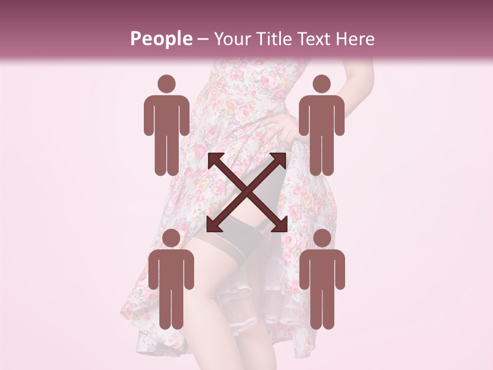 Radio Gorgeous Brunette PowerPoint Template