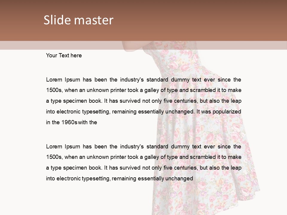 Beauty Burlesque Blonde PowerPoint Template