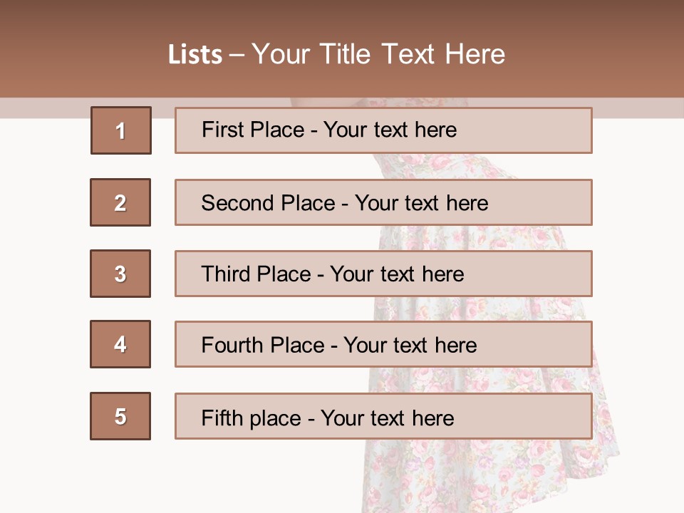 Beauty Burlesque Blonde PowerPoint Template