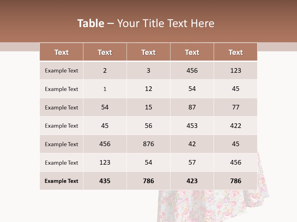 Beauty Burlesque Blonde PowerPoint Template