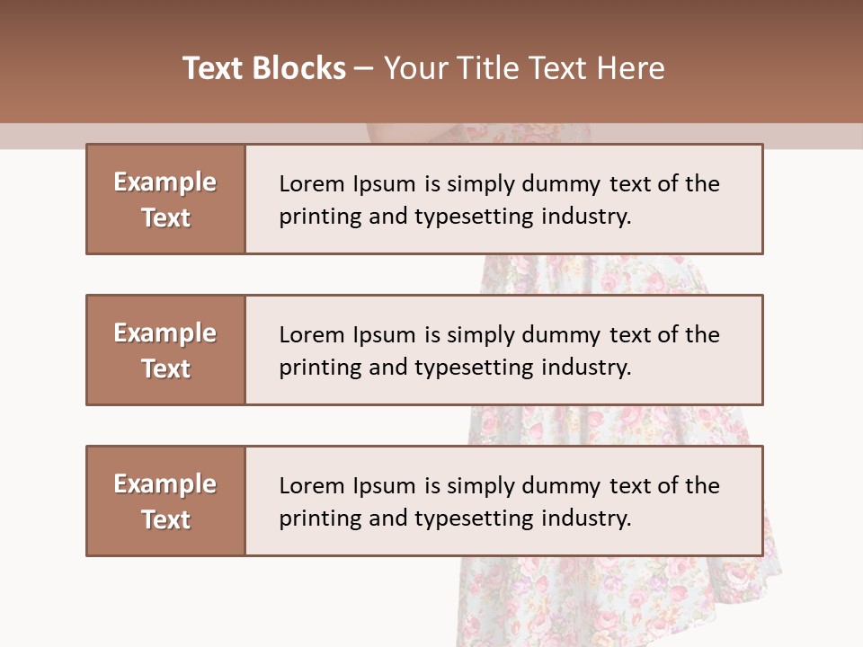 Beauty Burlesque Blonde PowerPoint Template