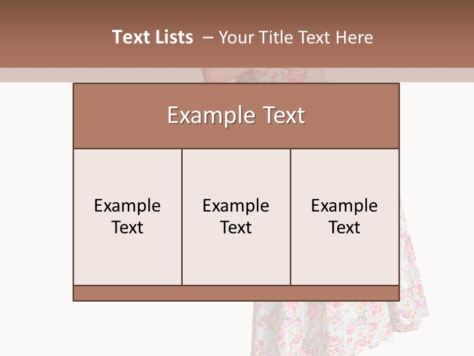 Beauty Burlesque Blonde PowerPoint Template