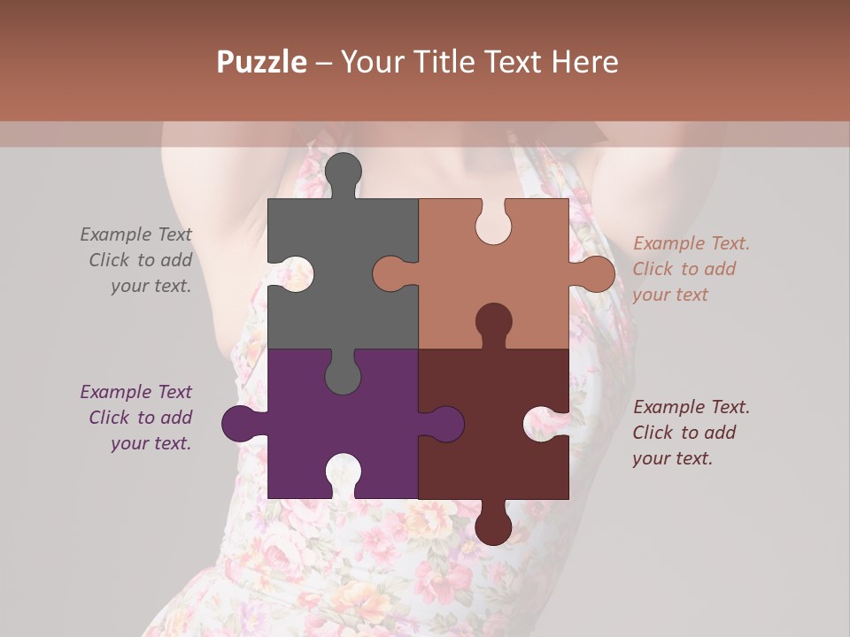 Pouting Attitude Posing PowerPoint Template