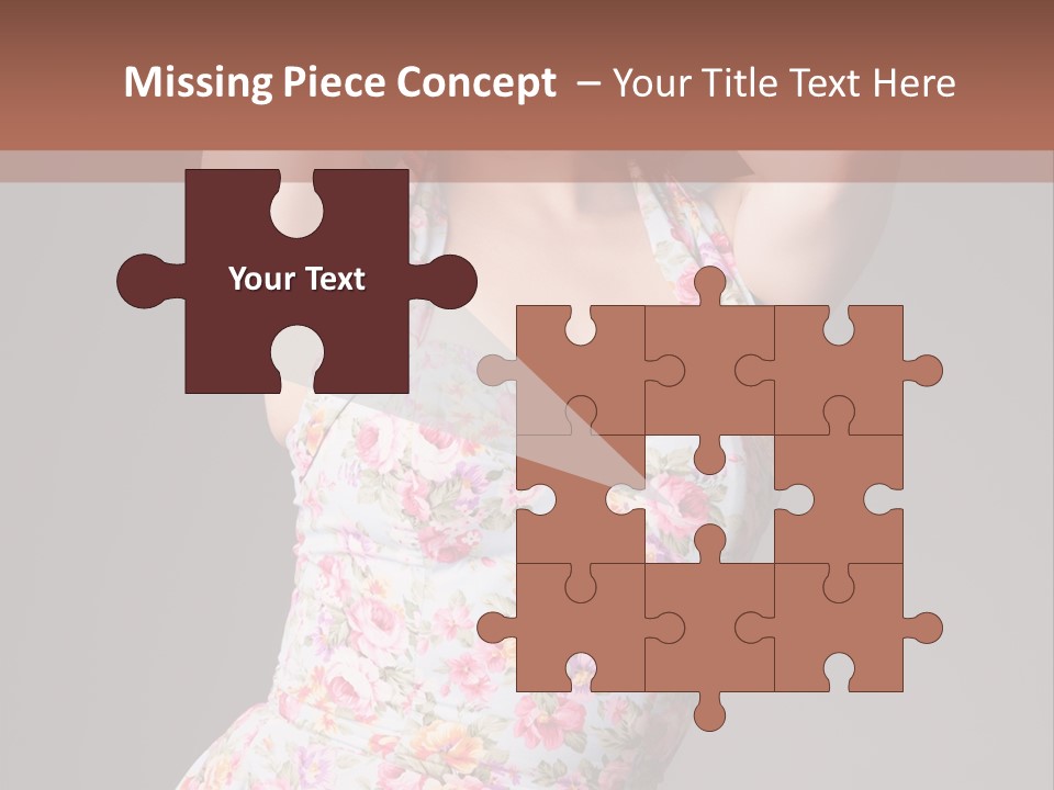 Pouting Attitude Posing PowerPoint Template