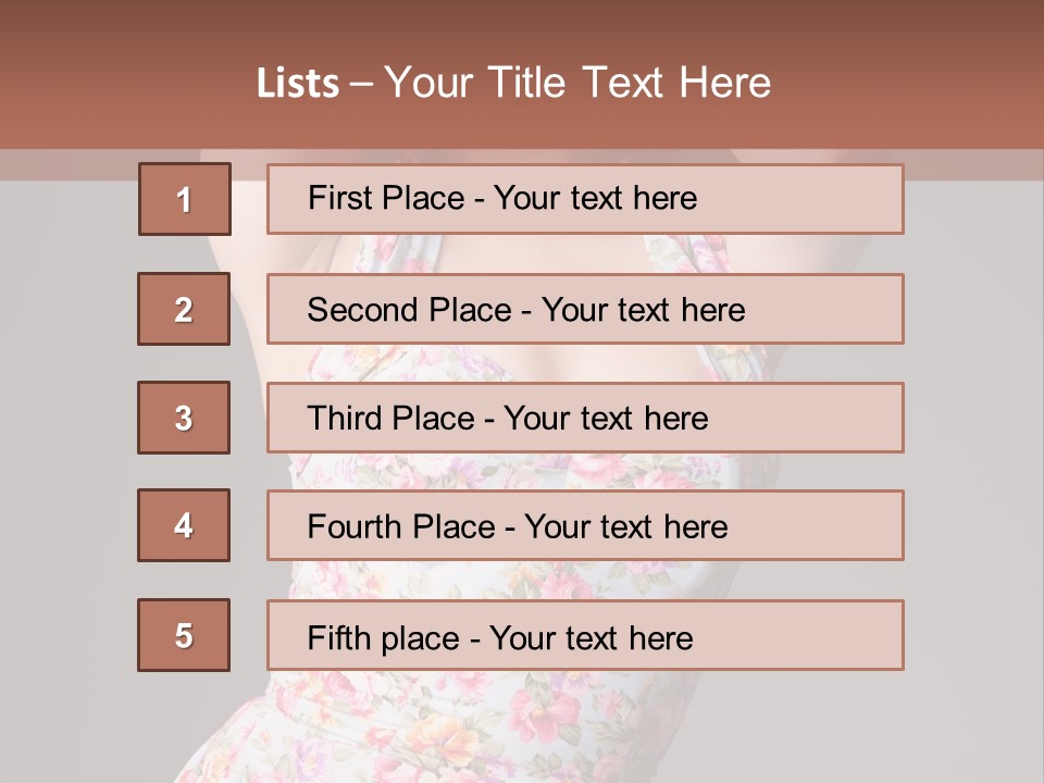 Pouting Attitude Posing PowerPoint Template