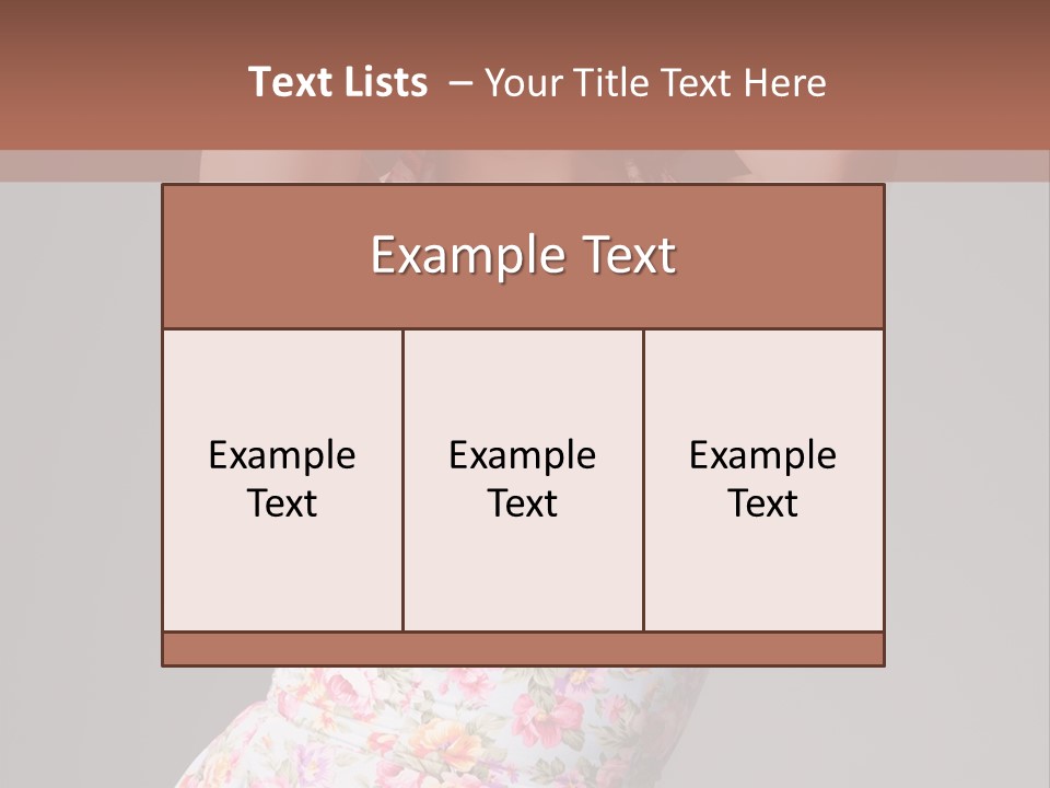 Pouting Attitude Posing PowerPoint Template