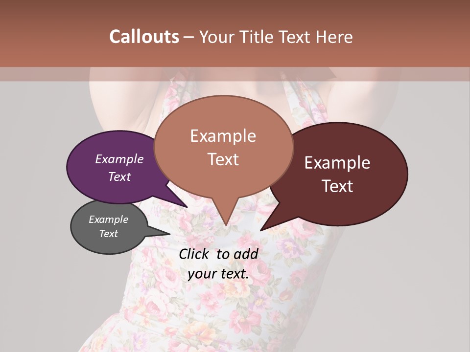 Pouting Attitude Posing PowerPoint Template